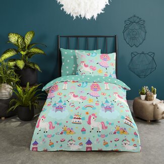 Good Morning Katoen dekbedovertrek Magic  - eenpersoons