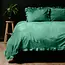 Sleeptime Velvet dekbedovertrek ruffles - groen