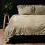 Sleeptime Velvet dekbedovertrek ruffles - Iced Coffee