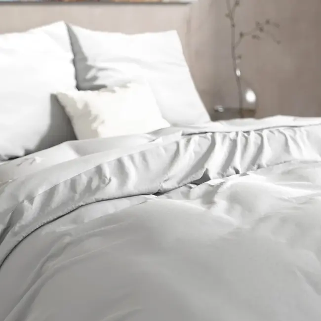 Flanel  dekbedovertrek Mendez - Wit