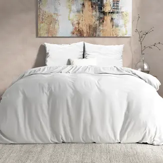 Dreamhouse Flanel  dekbedovertrek Mendez - Wit