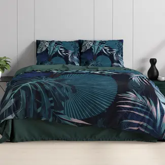 Dreamhouse Katoen satijn dekbedovertrek Edvard - Blauw