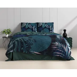Dreamhouse Katoen satijn dekbedovertrek Edvard - Blauw
