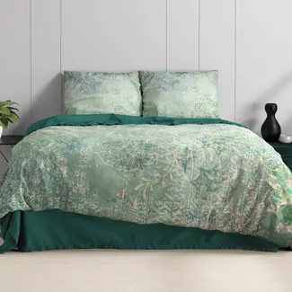 Dreamhouse Katoen satijn dekbedovertrek Dakar - Groen