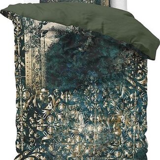 Dreamhouse Katoensatijn dekbedovertrek Nairobi - groen