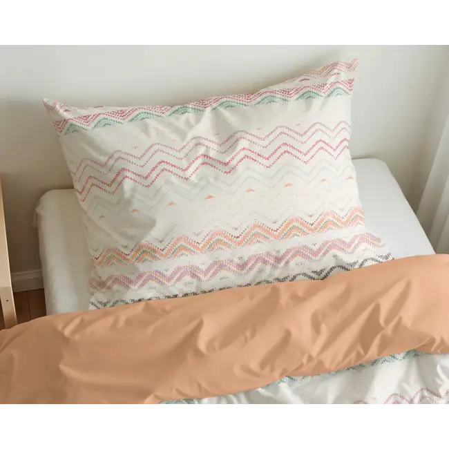 Kinderdekbedovertrek Elaya Roze - microvezel - 140x220 + 60x70 cm