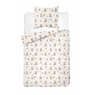 Xoxo Katoen dekbedovertrek Beertje en Vlieger - eenpersoons