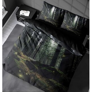 .Decoware® Katoen dekbedovertrek Dark woods