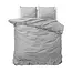 Katoen dekbedovertrek Stone washed - grijs