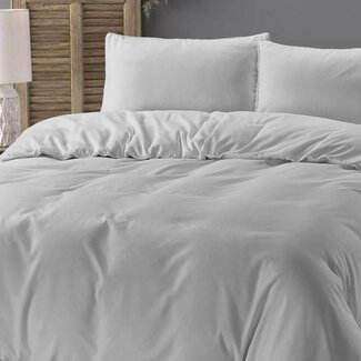 ZENsation Microvezel dekbedovertrek Ball Fringe - Grijs - eenpersoons