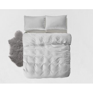 ZENsation Microvezel dekbedovertrek Ball Fringe - Grijs - eenpersoons