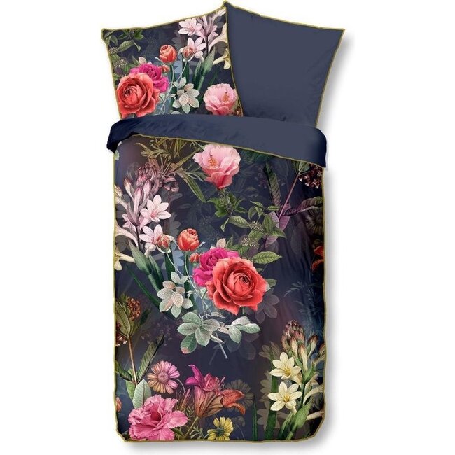 Katoensatijn dekbedovertrek Simone - 140x220 + 60x70cm