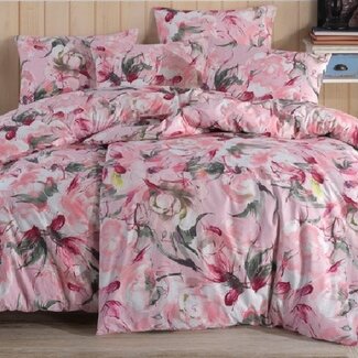 .Decoware® Katoen dekbedovertrek Lara powder - 2-persoons (200x220 + 2st 60x70cm)