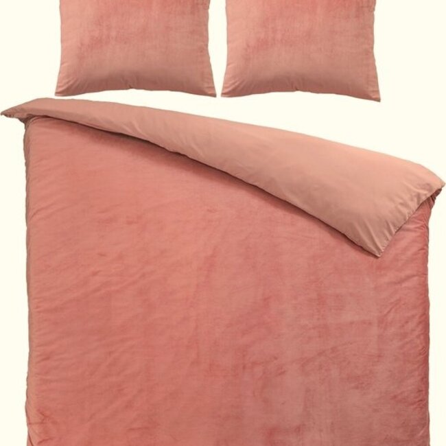 Velvet dekbedovertrek - roze