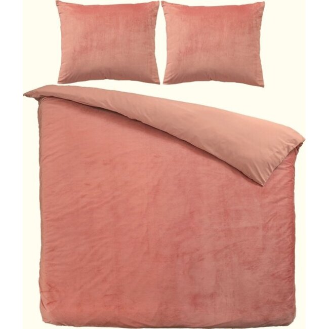 Velvet dekbedovertrek - roze