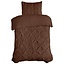 Katoen dekbedovertrek Salvador - bruin