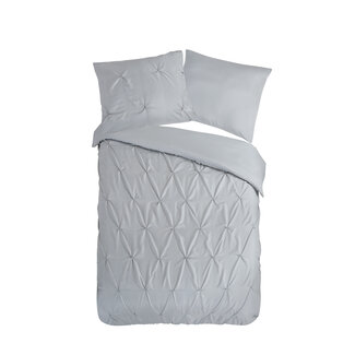 Pure Dekbedovertrek Plooi - zilver - microvezel