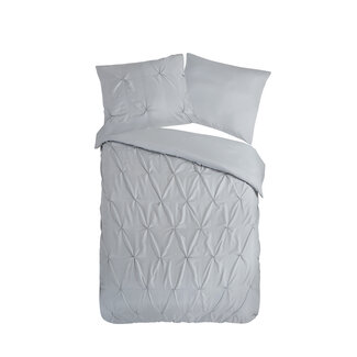 Pure Dekbedovertrek Plooi - zilver - microvezel