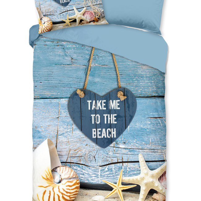 Microvezel dekbedovertrek Beach