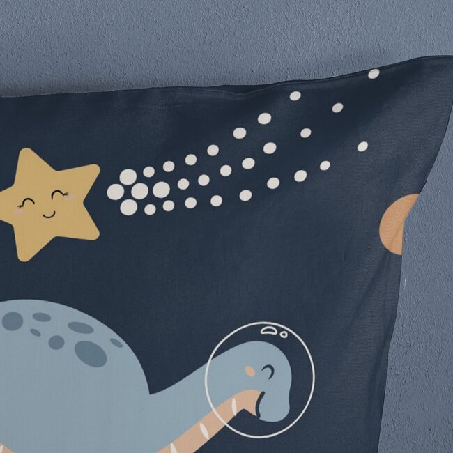 Dekbedovertrek Spacedino - Microvezel - 140x220 + 60x70 cm