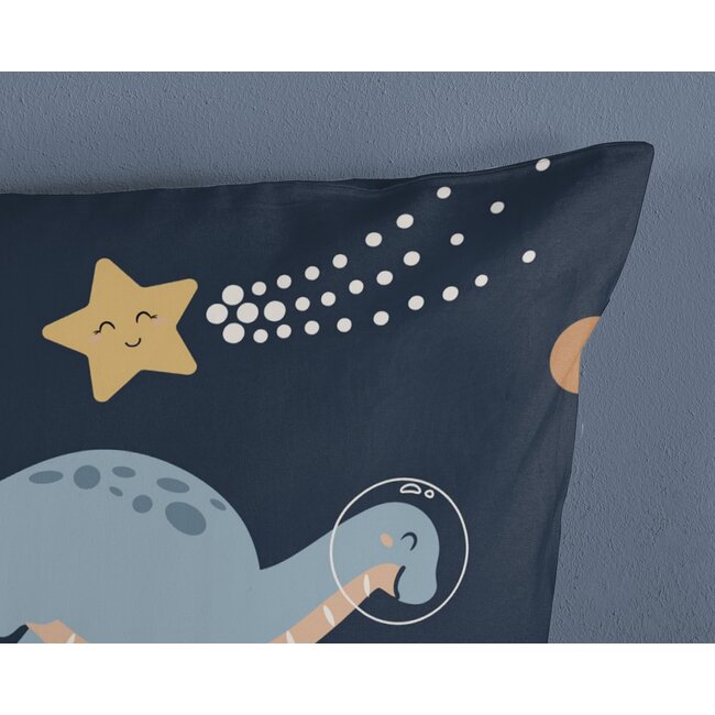 Dekbedovertrek Spacedino - Microvezel - 140x220 + 60x70 cm