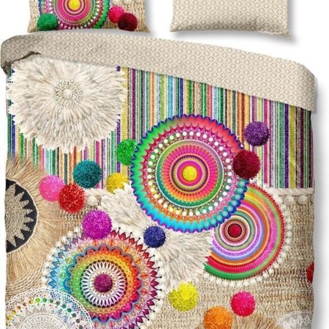 Katoen satijn dekbedovertrek Inessa