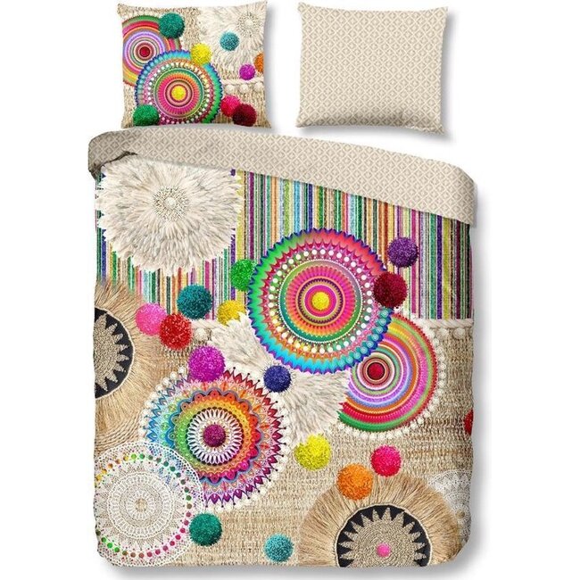 Katoen satijn dekbedovertrek Inessa