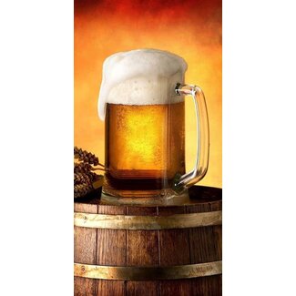 Sweet Home Strandlaken Bier - katoen - 70x140 cm