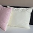 Gekleurd hoofdkussen - roze/ecru - 60x70 cm - 600 gram
