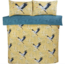 Microvezel dekbedovertrek Kraanvogel geel