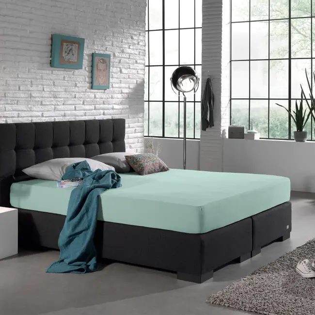 Hoeslaken - dubbel jersey - 80/90x200/220 cm