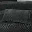 Teddy dekbedovertrek Chevron - onderkant microvezel - Antraciet
