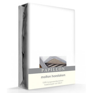 Papillon® Molton hoeslaken - katoen - 90x200 cm