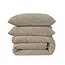 Sleeptime Teddy dekbedovertrek Chevron - onderkant microvezel - Taupe