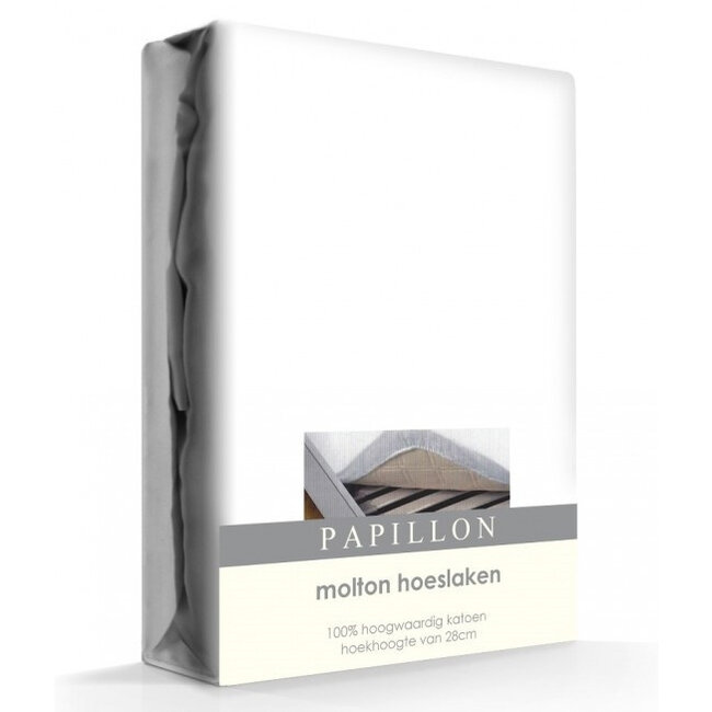 Molton hoeslaken - katoen - 90x220 cm