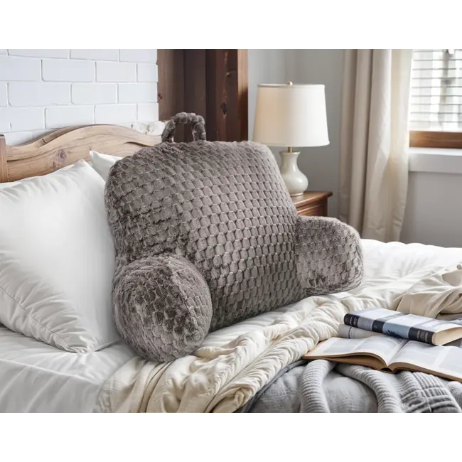 Bedrest leeskussen Taupe - 34 x 50 cm