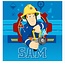 Brandweerman Sam Handdoek SAM - 30 x 30 cm - katoen