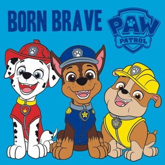 Paw Patrol Handdoek Born Brave - katoen - 30x30 cm