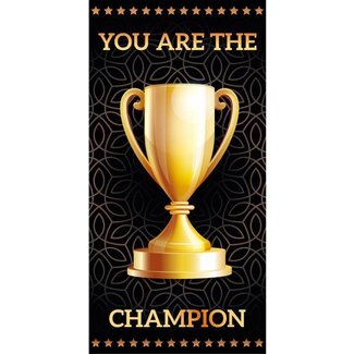 .Decoware® Strandlaken You are the Champion - 70x140 cm