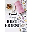 Theedoekdoekenset Food is my best friend - 40x60cm