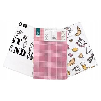 Kuke Theedoekdoekenset Food is my best friend - 40x60cm