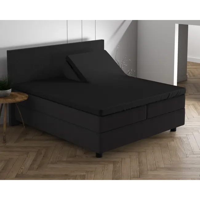 Splittopper hoeslaken - dubbel jersey - 160 x 200/220 cm