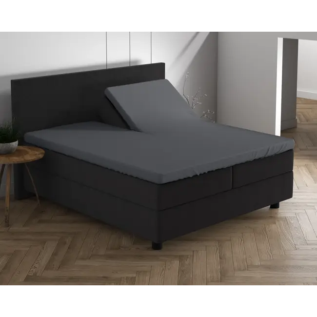 Splittopper hoeslaken - dubbel jersey - 160 x 200/220 cm