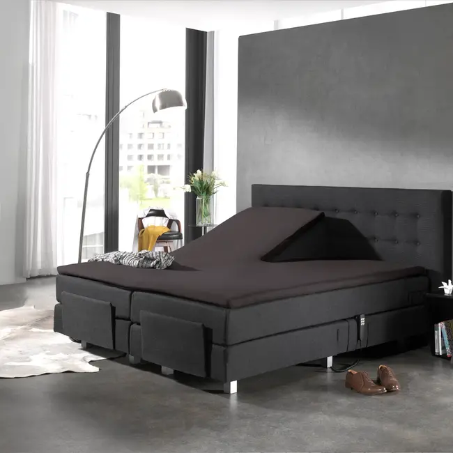 Splittopper hoeslaken - katoen - 160x220 cm