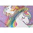 Ledikant dekbedovertrek Unicorn Paars - katoen - 100x135 cm + 40x60 cm