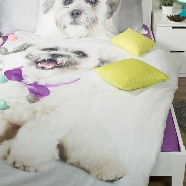 Katoen kinderdekbedovertrek Maltezer Leeuwtje - 140x200 + 70x90 cm