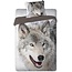 Katoen kinderdekbedovertrek Wolf - 140x200 + 70x90 cm