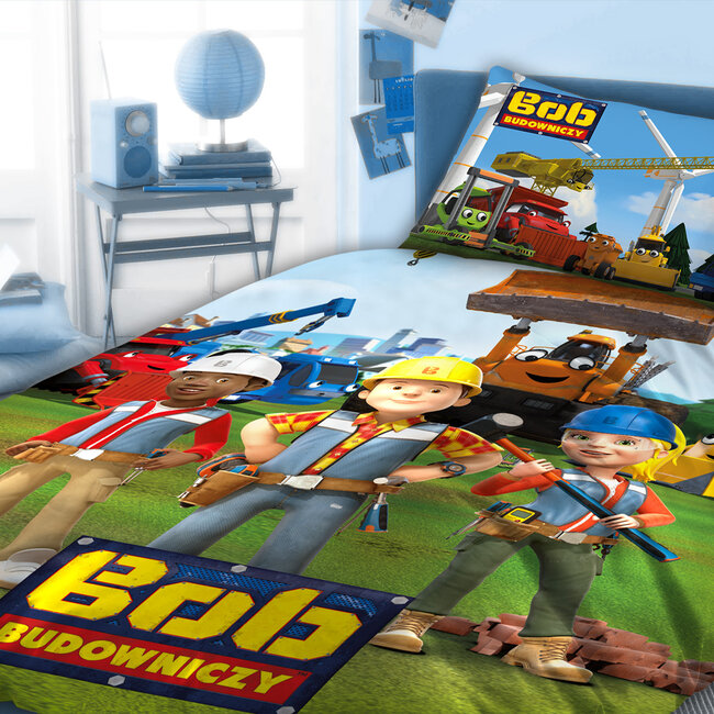 Dekbedovertrek Bob de Bouwer Construction - katoen - 140x200 + 70x90 cm