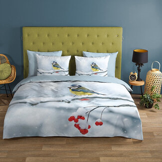 Good Morning Katoen dekbedovertrek Pimpelmees