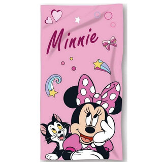 Disney & Licentie Strandlaken Minnie Mouse met Figaro - 70x140 cm